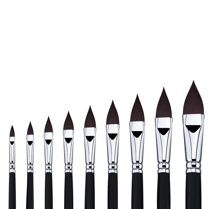 Phoenix SERIES 6601 Brown Nylon Acrylic Brush-Round - Image 3