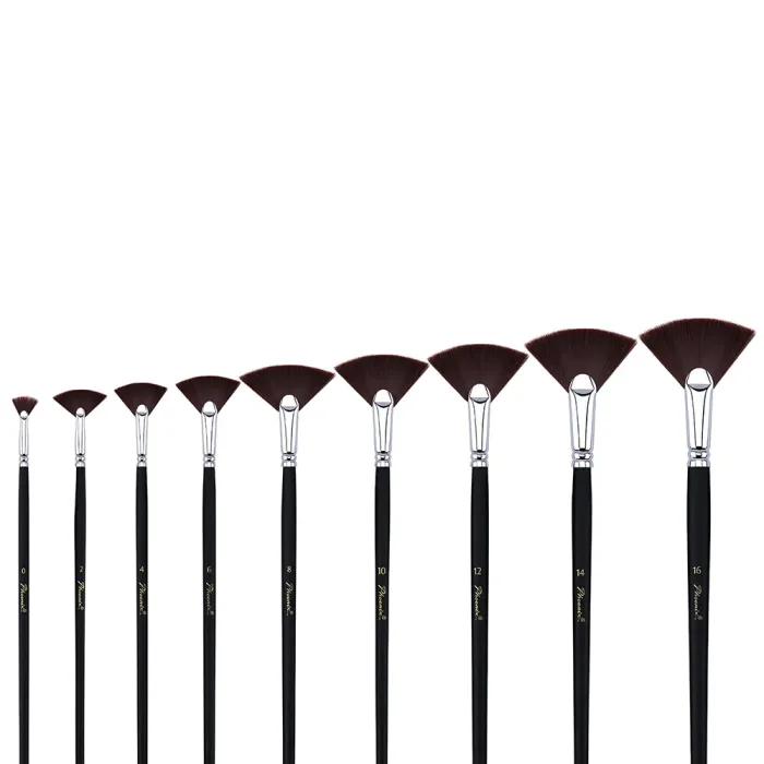 Phoenix SERIES 6601 Brown Nylon Acrylic Brush-Fan - Image 3