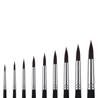 Phoenix SERIES 6601 Brown Nylon Acrylic Brush-Round - Image 3