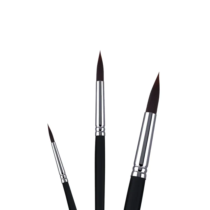 Phoenix SERIES 6601 Brown Nylon Acrylic Brush-Round