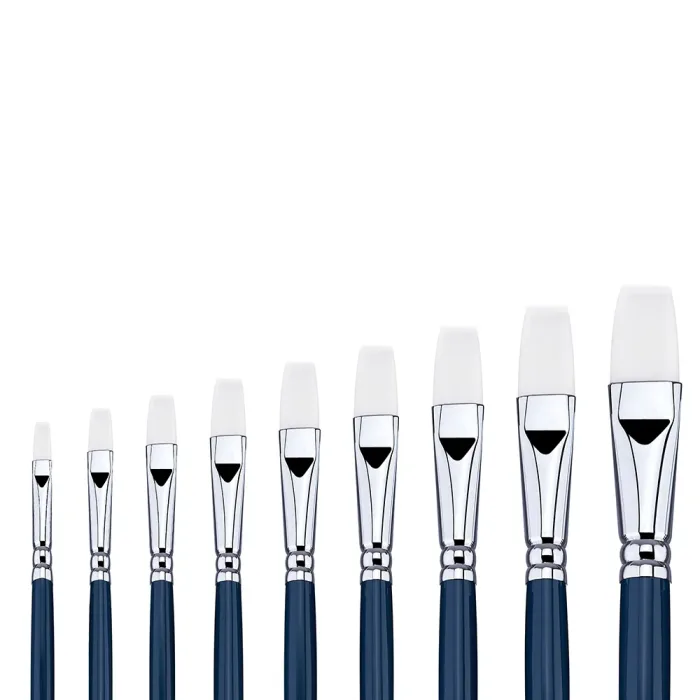 Phoenix SERIES 6602 White Nylon Acrylic Brush-Flat - Image 3