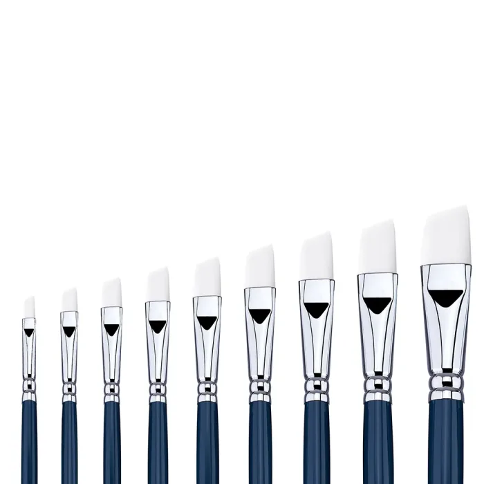 Phoenix SERIES 6602 White Nylon Acrylic Brush-Angular - Image 3
