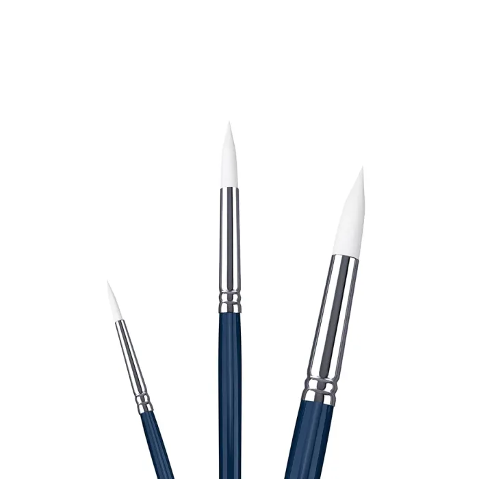 Phoenix SERIES 6602 White Nylon Acrylic Brush-Round