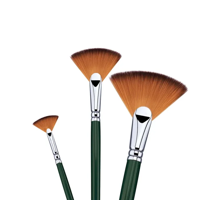 Phoenix SERIES 6603 Brown Nylon Acrylic Brush-Fan