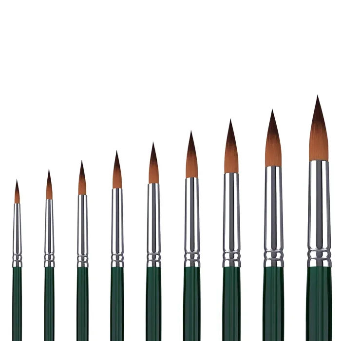 Phoenix SERIES 6603 Brown Nylon Acrylic Brush-Round - Image 3