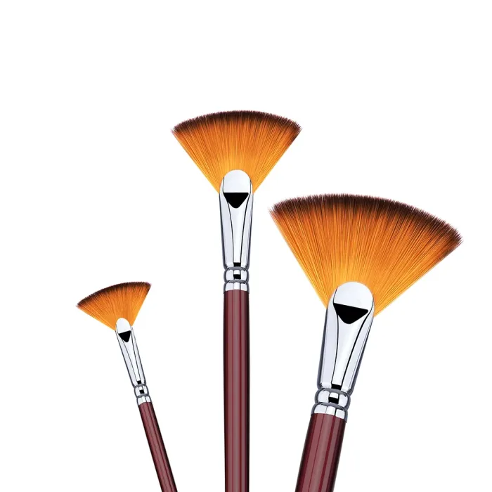 Phoenix SERIES 6604 Double Colored Nylon Acrylic Brush-Fan