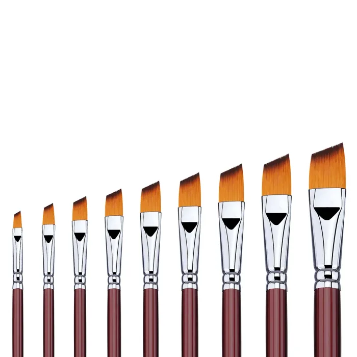 Phoenix SERIES 6604 Double Colored Nylon Acrylic Brush-Angular - Image 3