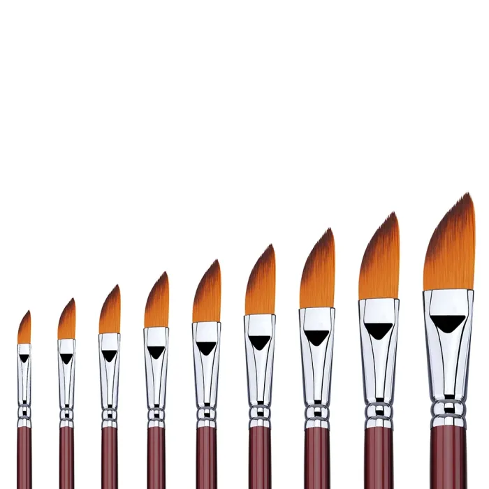Phoenix SERIES 6604 Double Colored Nylon Acrylic Brush-Angular - Image 3