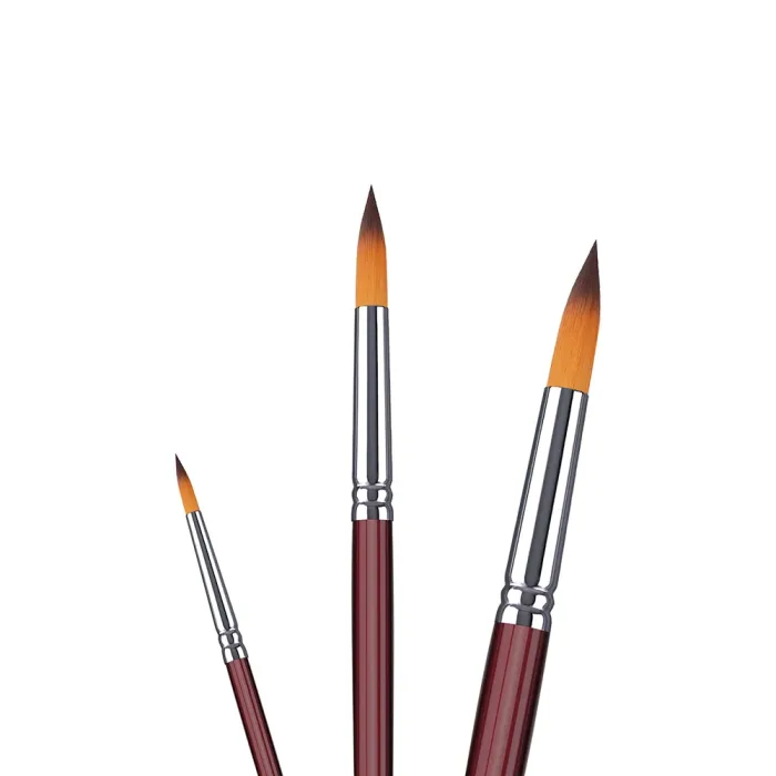 Phoenix SERIES 6604 Double Colored Nylon Acrylic Brush-Round