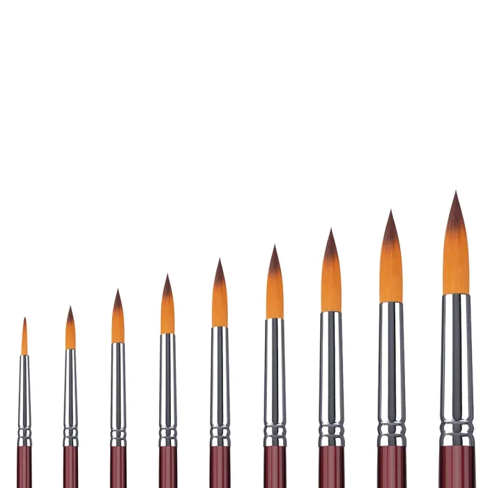 Phoenix SERIES 6604 Double Colored Nylon Acrylic Brush-Round - Image 3