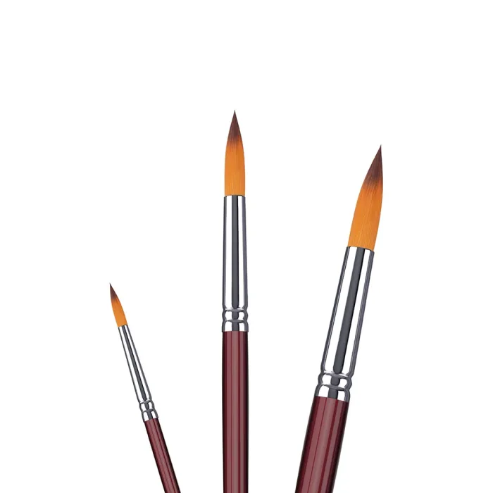 Phoenix SERIES 6604 Double Colored Nylon Acrylic Brush-Round