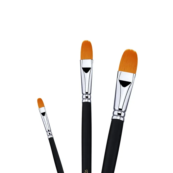 Phoenix SERIES 6606 Golden Nylon Hair Acrylic Brush-Fibert