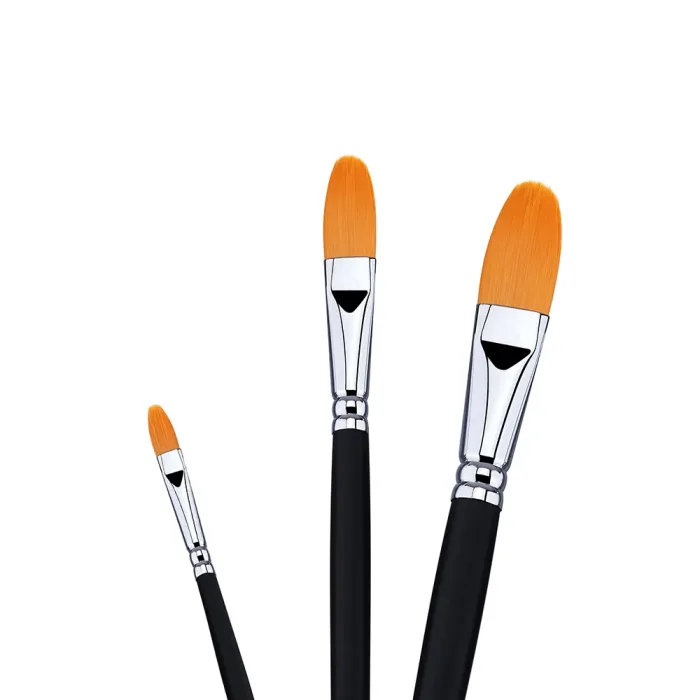 Phoenix SERIES 6606 Golden Nylon Hair Acrylic Brush-Angular