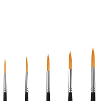 Phoenix SERIES 6606 Golden Nylon Hair Acrylic Brush-Liner - Image 3