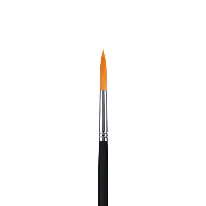 Phoenix SERIES 6606 Golden Nylon Hair Acrylic Brush-Round - Image 2