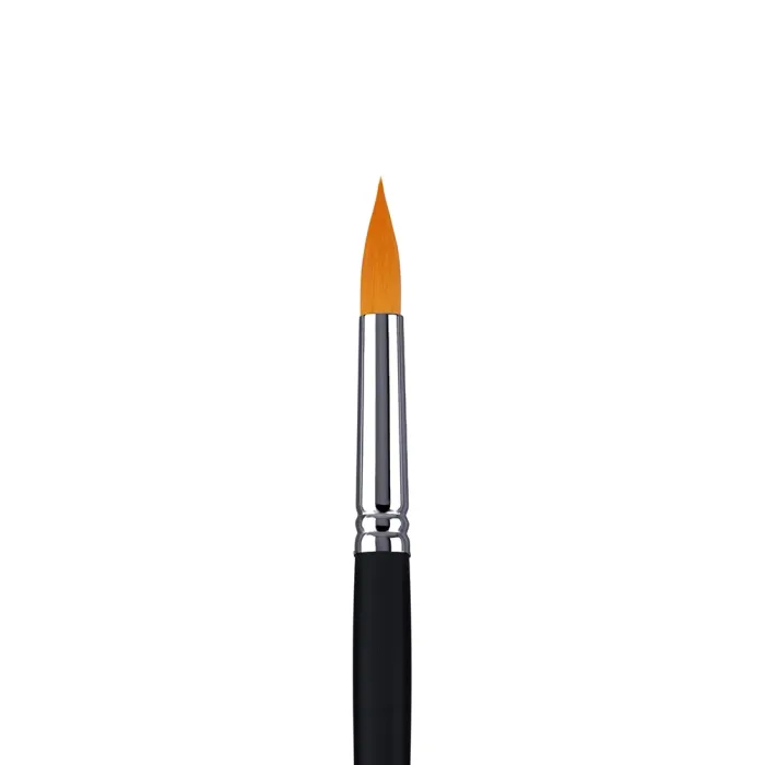 Phoenix SERIES 6606 Golden Nylon Hair Acrylic Brush-Round - Image 3