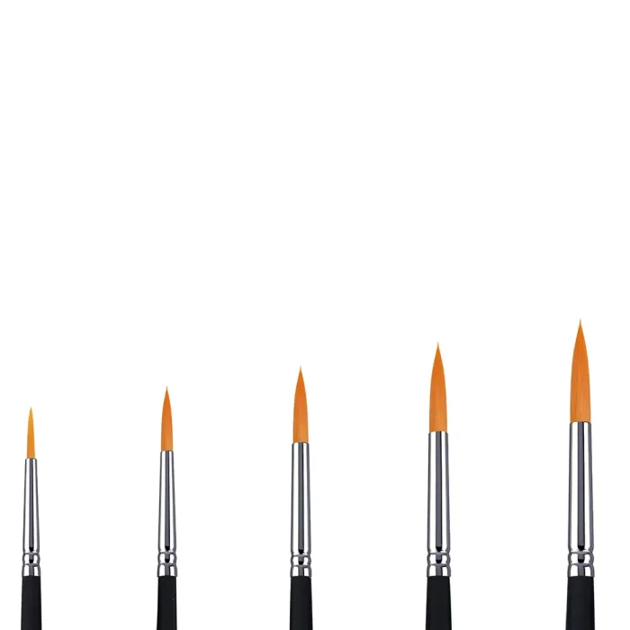 Phoenix SERIES 6606 Golden Nylon Hair Acrylic Brush-Liner - Image 2