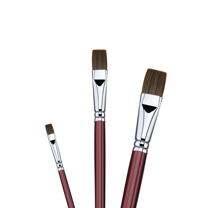 Phoenix SERIES 6611 Double-Colored Nylon Acrylic Brush-Flat
