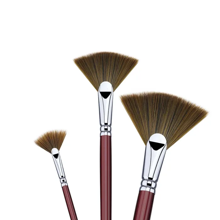 Phoenix SERIES 6611 Double-Colored Nylon Acrylic Brush-Fan