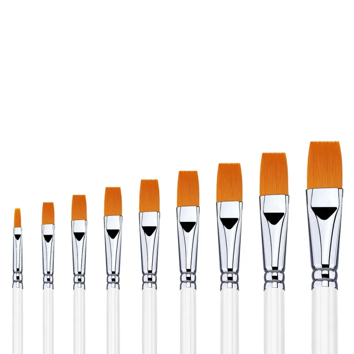 Phoenix SERIES 6615 Golden Nylon Acrylic Brush-Flat - Image 3