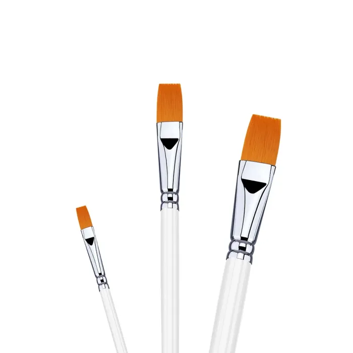 Phoenix SERIES 6615 Golden Nylon Acrylic Brush-Flat
