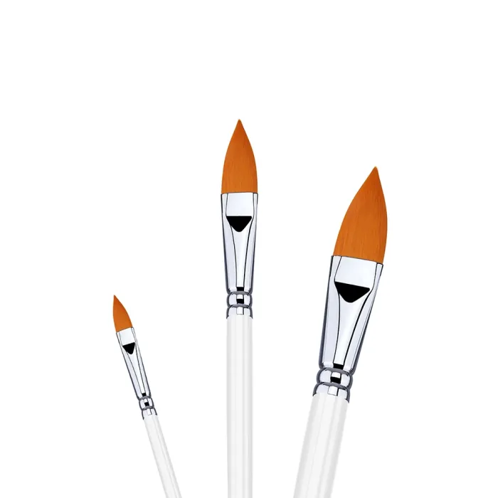 Phoenix SERIES 6615 Golden Nylon Acrylic Brush-Fibert