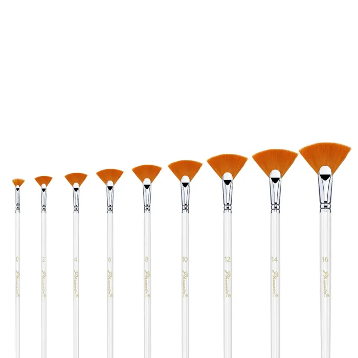 Phoenix SERIES 6615 Golden Nylon Acrylic Brush-Fan - Image 3