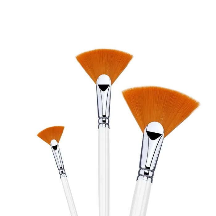 Phoenix SERIES 6615 Golden Nylon Acrylic Brush-Fan