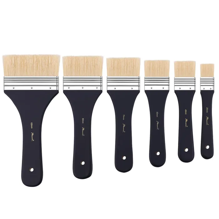 Phoenix Pure bristle Oil & Acrylic Short Brush - Image 3