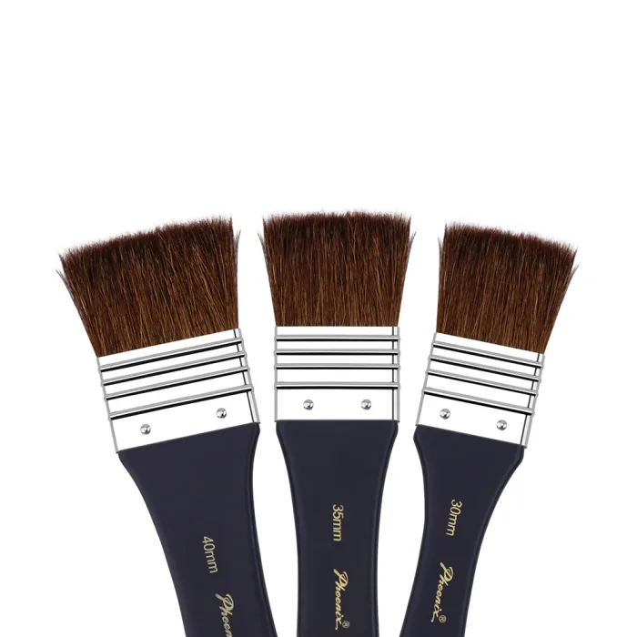 Phoenix Pure bristle Oil, Acrylic & Gouache Short Brush