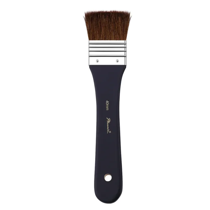 Phoenix Pure bristle Oil, Acrylic & Gouache Short Brush - Image 2