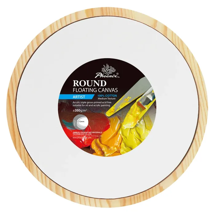 Phoenix Artist Series, 12oz Gesso Primed Floating Shaped Cotton Canvas ±350g/m²