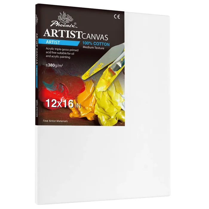 Phoenix Artist Series, 13oz Acrylic Titanium Primed Cotton Canvas ±380g/m²