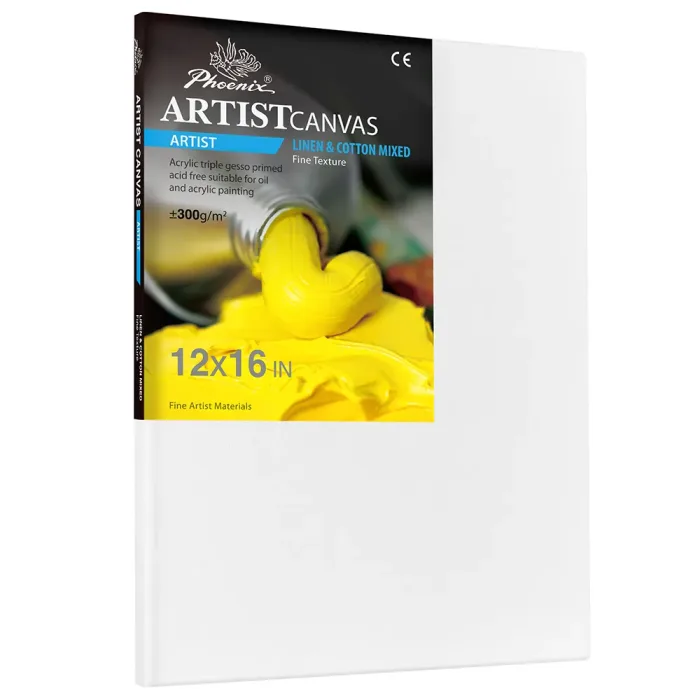 Phoenix Artist Series, 10oz Acrylic Titanium Primed Cotton&Linen Canvas ±300g/m²