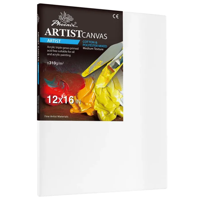 Phoenix Artist Series, 11oz Acrylic Titanium Primed Cotton&Polyester Canvas±310g/m²