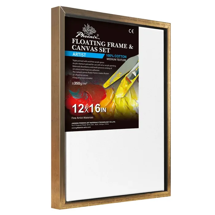 Phoenix Artist Series, 12oz COLOR Acrylic Titanium Primed Floating Cotton Canvas ±350g/m²