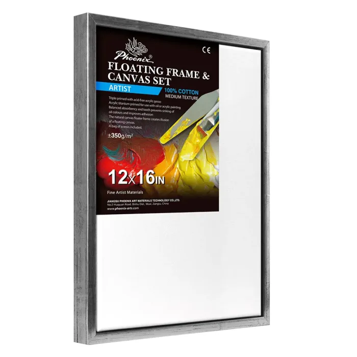 Phoenix Artist Series, 12oz COLOR Acrylic Titanium Primed Floating Cotton Canvas ±350g/m²