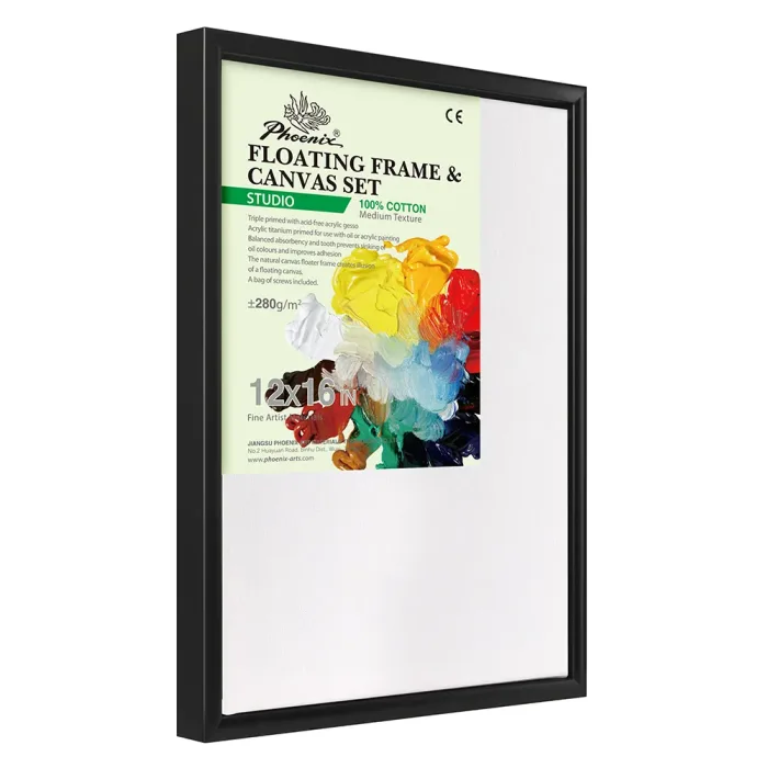 Phoenix Studio Series, 9oz Acrylic Titanium Primed Floating Cotton Canvas ±280g/m²