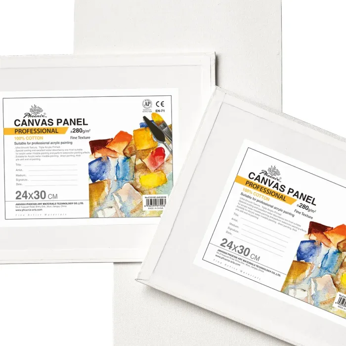 Phoenix Professional 3mm 100% Natural Cotton Canvas Panel