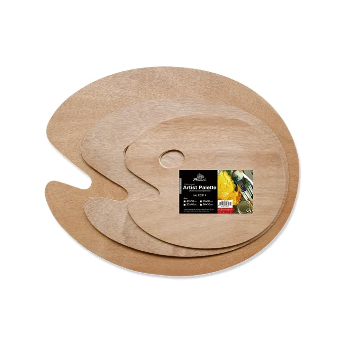 Oval Wooden Palette