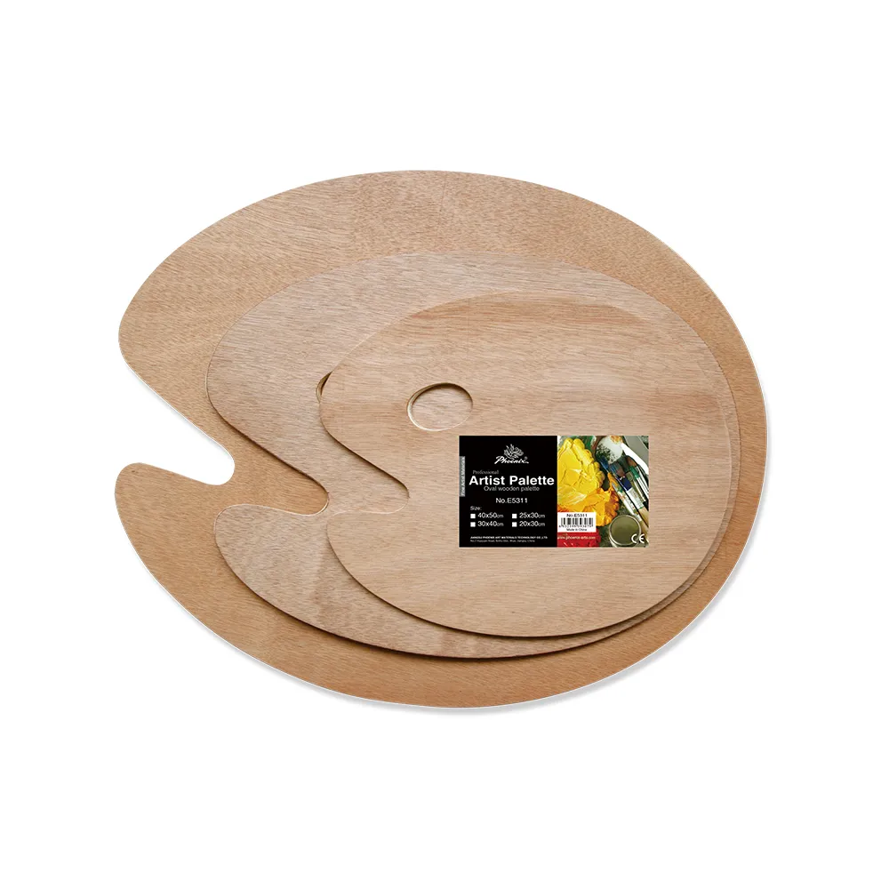 Oval Wooden Palette