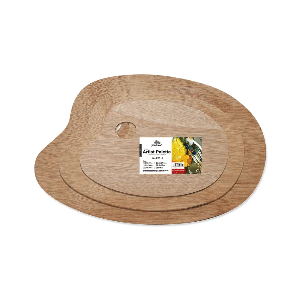 Oval Wooden Palette