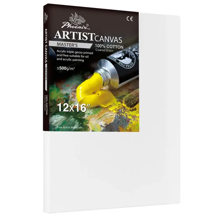 Phoenix Professional Series, 17oz Acrylic Titanium Primed Cotton Canvas ±500g/m²