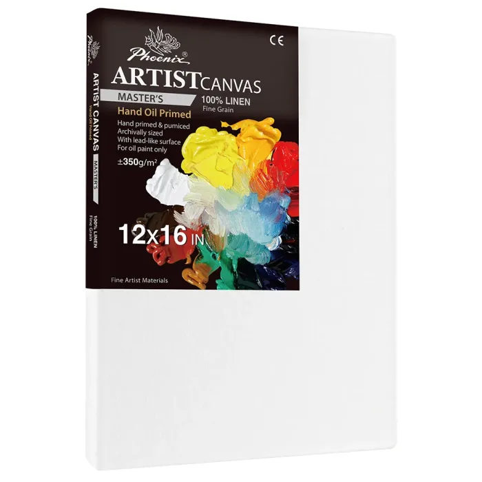 Phoenix Professional Series, 12oz Hand Primed Linen Canvas ±350g/m²