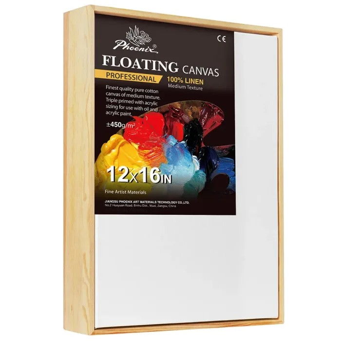 Phoenix Professional Series, 15oz Triple Acrylic Primed Floating Linen Canvas ±450g/m²