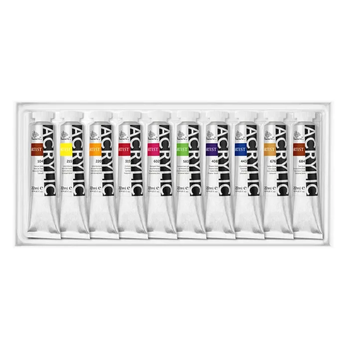 PHOENIX ARTIST ACRYLIC COLOUR SET 10*22ml - Image 3