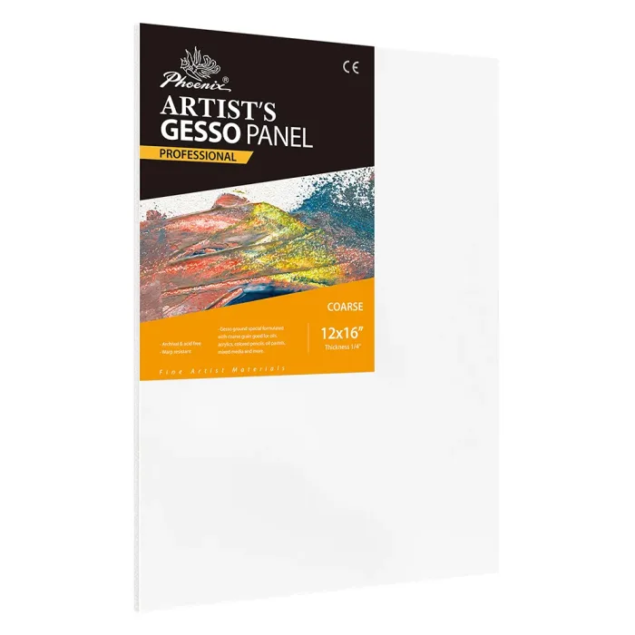 Phoenix Professional Series, 1/4"Coarse Surface Gesso Board