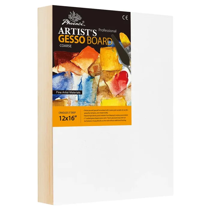 Phoenix Professional Series,2" Coarse Surface Gesso Board