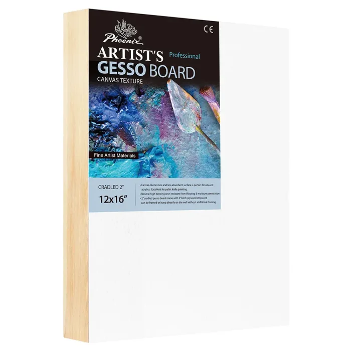 Phoenix Professional Series， 2"" Canva-like Surface Gesso Board