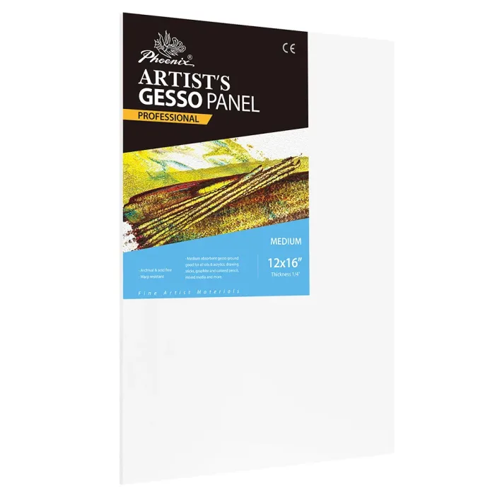 Phoenix Professional Series， 1/4"" Medium Surface Gesso Panel
